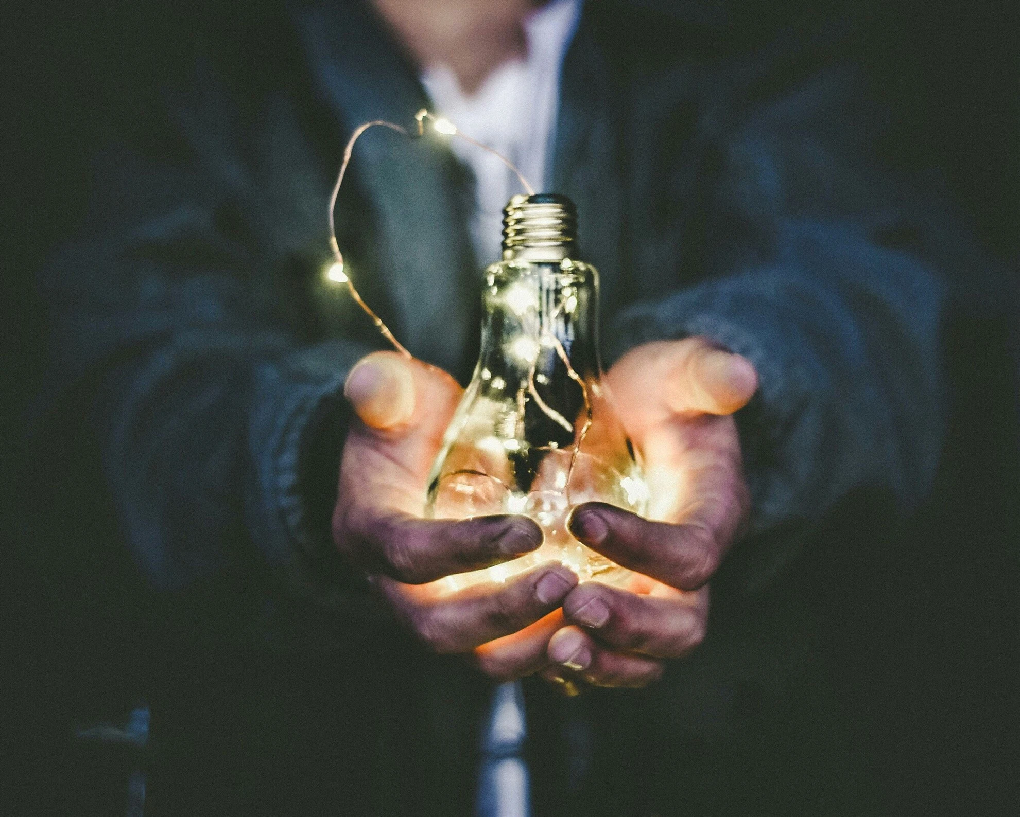 An energy efficient way to do HVAC. A lightbulb being powered by a human